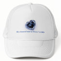 Blue diamond heart hat by Orena T-M 2009