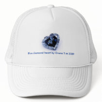 Blue diamond heart hat by Orena T-M 2009 by orakel Blue diamond heart hat by Orena T-M 2009