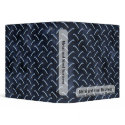 Blue Diamond Plate Business Binder