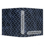 Blue Diamond Plate Business Binder