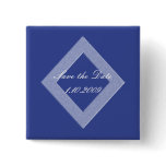Blue Diamond Save the Date Pin