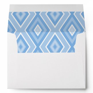 Blue Diamond Trimmed Envelope envelope
