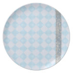 Blue Diamonds Dinner Plates