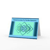Blue Diamonds - Graduation Card
