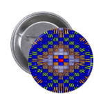 'Blue Diamonds' Pinback Button