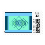 Blue Diamonds- Postage Stamps