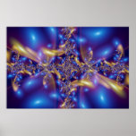 Blue diamonds poster