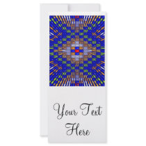'Blue Diamonds' Personalized Rack Card