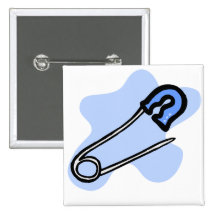 Blue Diaper Pin