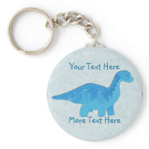 Blue Dino Keychain