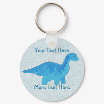 Blue Dino Keychain