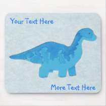 Blue Dino Mousepad