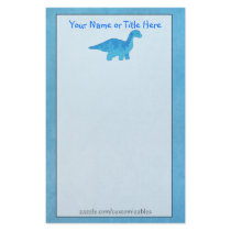 Blue Dino Stationery