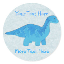 Blue Dinosaur Stickers