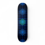Blue Disco Bubbles Fractal Art Skate Board Decks