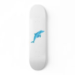 Blue Diving Dolphin Skate Board