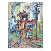 Blue Djinni Postcard postcards