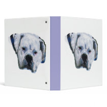 Blue Dog Vinyl Binder
