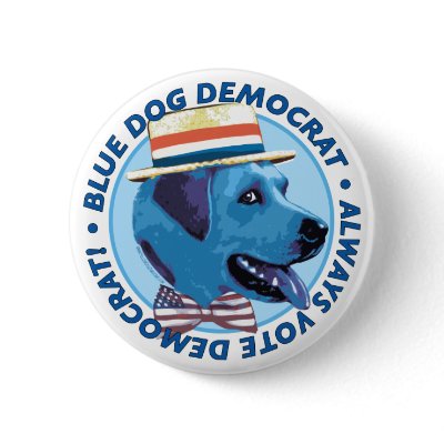 Blue Dog Democrat. Button  by buttonZup