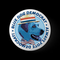 Blue Dog Democrat Button by yellowdogdemocrat Blue Dog Democrat Button