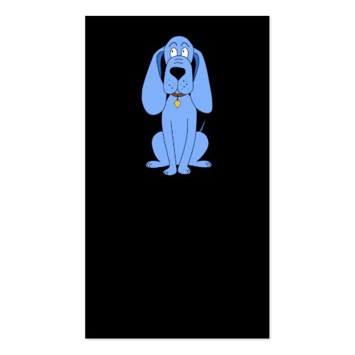 Blue Dog. Hound. Business Cards (front side)