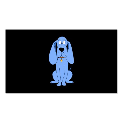 Blue Dog. Hound. Business Cards (back side)
