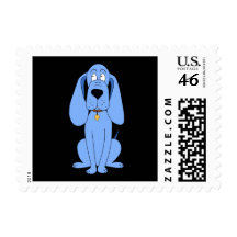 Blue Dog. Hound. Stamps