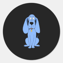 Blue Dog. Hound. Stickers