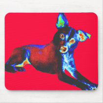 Blue Dog of Happiness Mouspad mousepads
