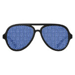 Blue dog paw print pattern aviator sunglasses
