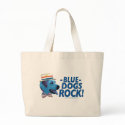 Blue Dog Rocks Bag by yellowdogdemocrat Blue Dog Rocks Bag