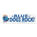 Blue Dog Rocks Bumper Sticker  bumper stickers