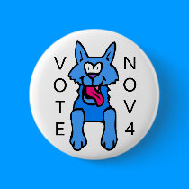 BLUE DOG SAYS VOTE OBAMA buttons by lunadaisy BLUE DOG SAYS VOTE OBAMA buttons