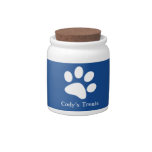 Blue | Dog Treat Jars Candy Jars at Zazzle