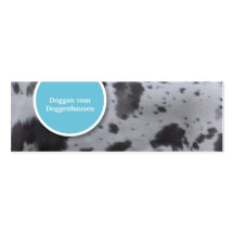 Blue Doggen mini maps gefleckt Business Cards