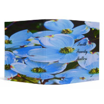 Blue Dogwood 3 Ring Binder