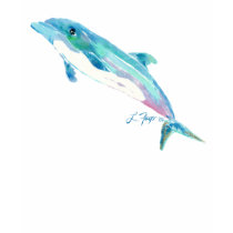 Blue Dolphin Art T Shirt Apparel by zooogle Blue Dolphin Art T Shirt Apparel