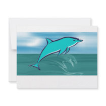 Blue Dolphin invitations