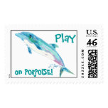 Blue Dolphin Postage Stamp