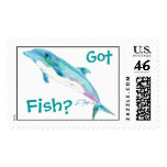  Blue Dolphin Postage Stamp Got Fish?