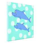 Blue Dolphins. Canvas Prints