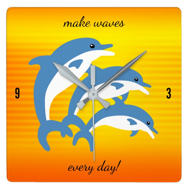Blue Dolphins Dancing in the Tropical Sun