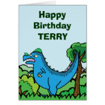 Blue Dome head in the forest Birthday card