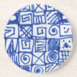 Blue Doodles Coaster coasters