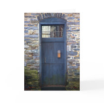 Blue Door Greeting Card by dmboyce Blue Door Greeting Card