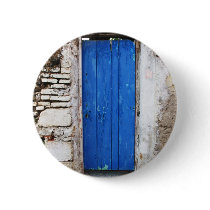 BLUE DOOR  Old Town of Chania, Crete Button