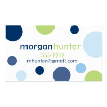 Blue Dot Calling Cards (#BUS025) business cards
