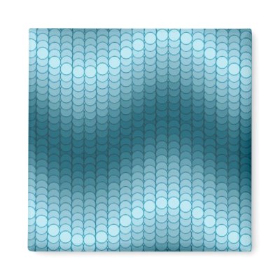 Blue Dot Wave Magnet by christigmc