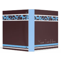 Blue Dots Avery Binder