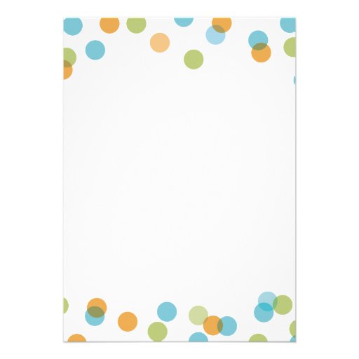 BLUE DOTS CONFETTI | BRIDAL SHOWER INVITATION